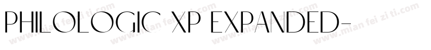 PhiloLogic XP Expanded字体转换